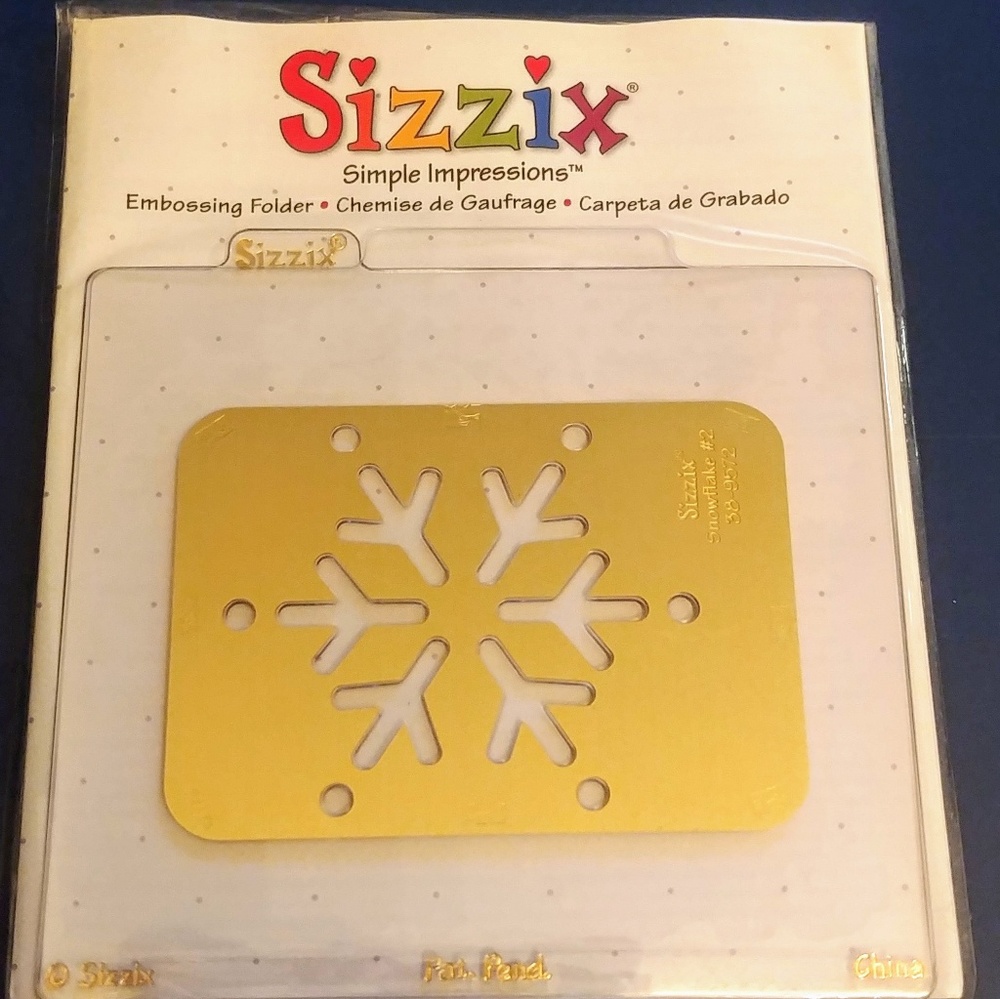 Sizzix Simple Impressions Snowflake #2 Embosser
